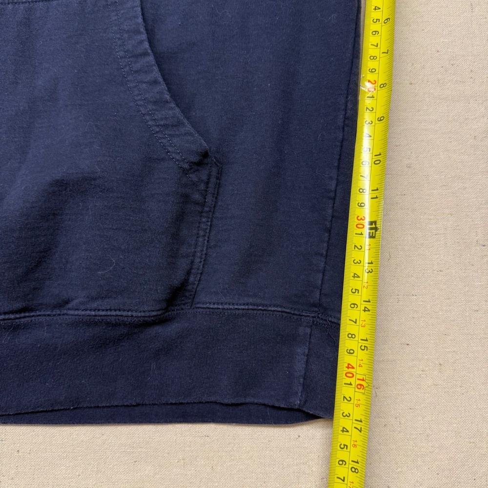 Reef Mens Logo Hoodie Navy Blue Surf Lifestyle Fleece Sweatshirt Large - Picture 4 of 9